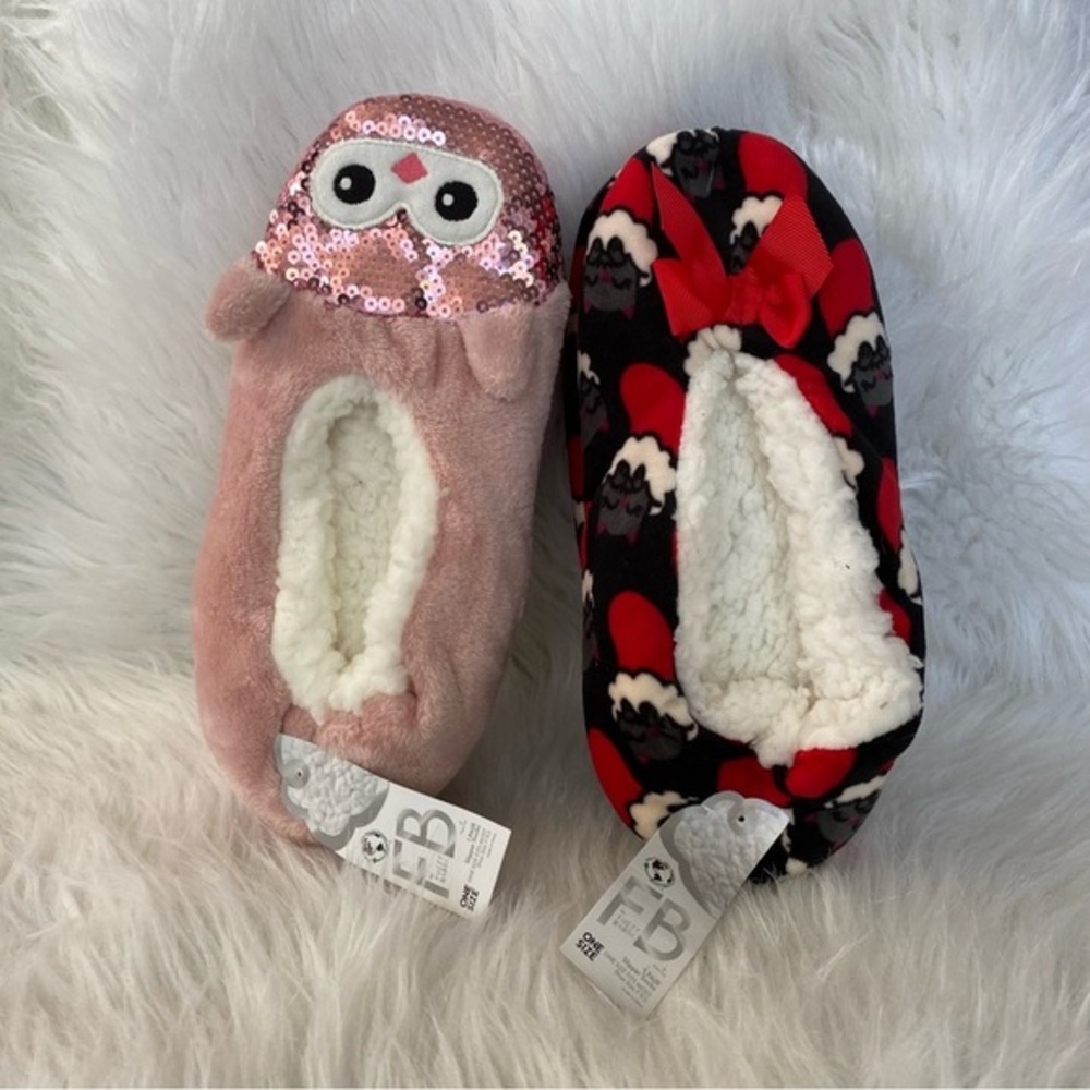 New Slipper Socks Two pair One Size Fits Most Women’s